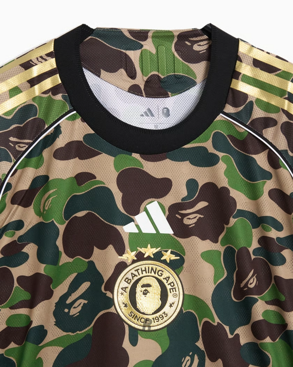 A collector’s must-have — the Bape Green Football Jersey defines modern sportstyle with attitude.