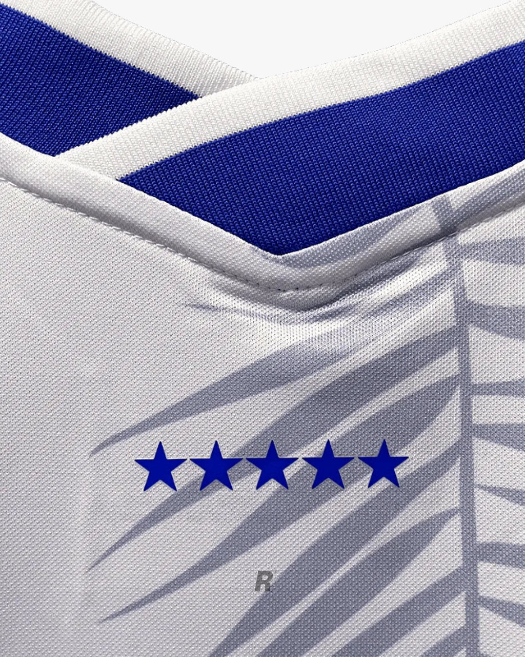 See the Brazil Blue Palm Trees Jersey in action. Modern tropical design, breathable fabric, and perfect for football enthusiasts.