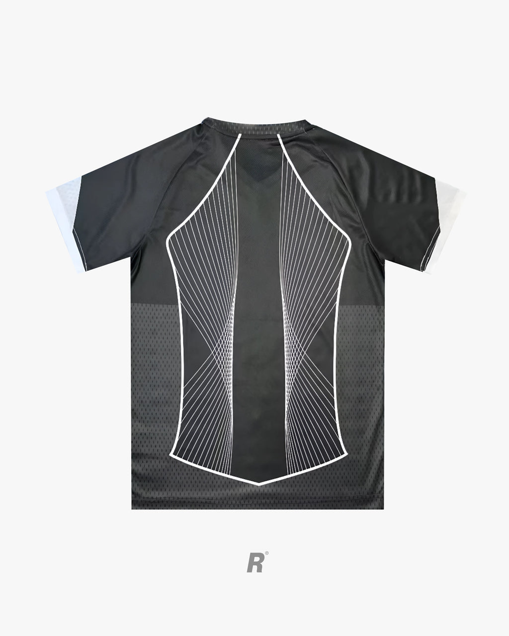 Showcasing the breathable fabric and premium stitching of the Barcelona Black Special Edition Jersey, combining style, quality, and durability.