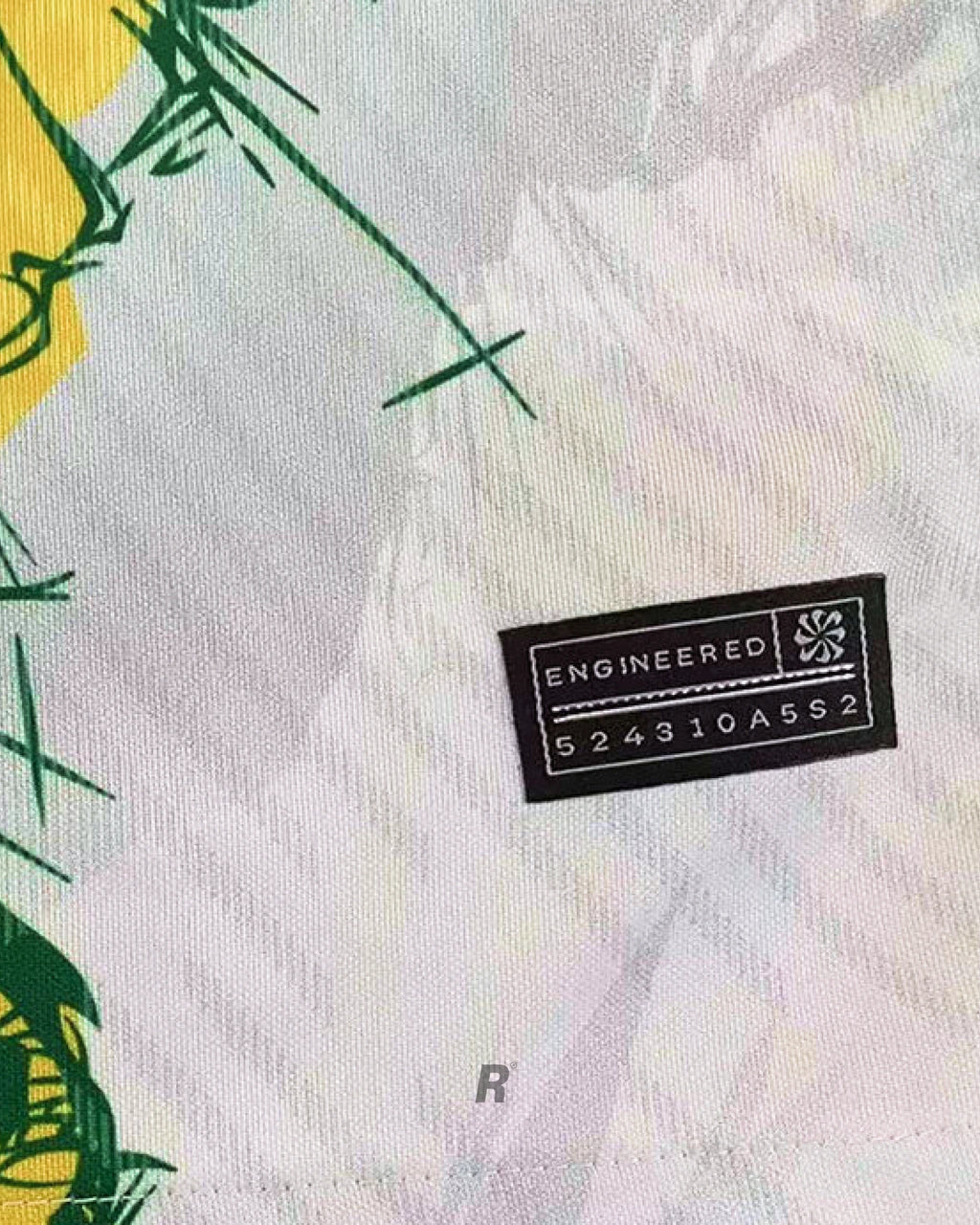 Side view showcasing the Brazil Birds Concept Jersey’s sleek cut and yellow bird details, ideal for fans and collectors of Brazilian football.